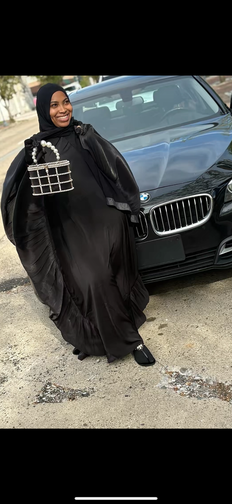Ruffled Down Abaya
